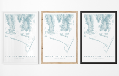 Shackleford Banks Map Print
