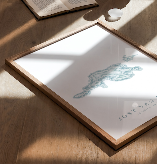 Jost Van Dyke BVI Map Print