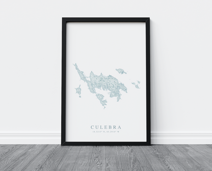 Culebra Map Print