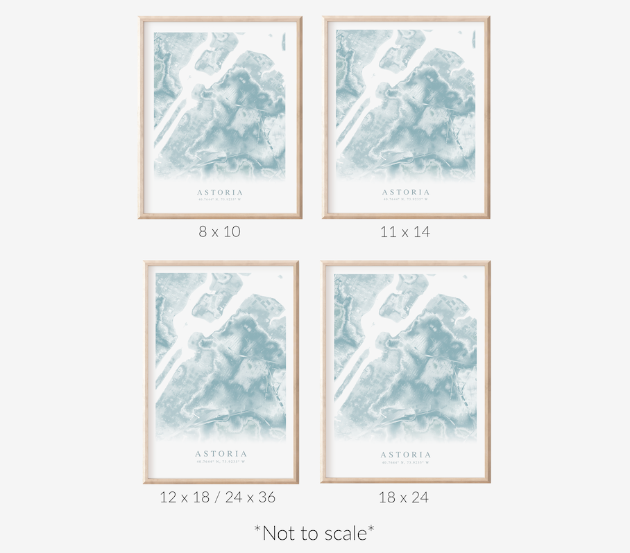 Astoria NY Map Print