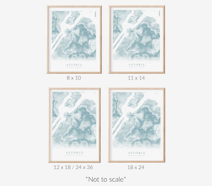 Astoria NY Map Print