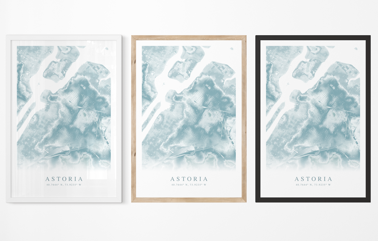 Astoria NY Map Print