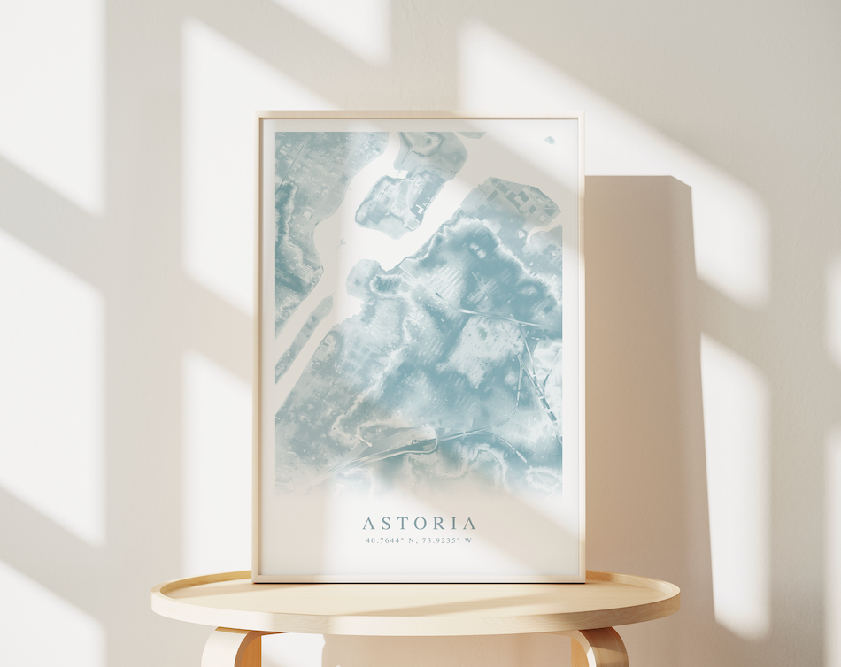 Astoria NY Map Print