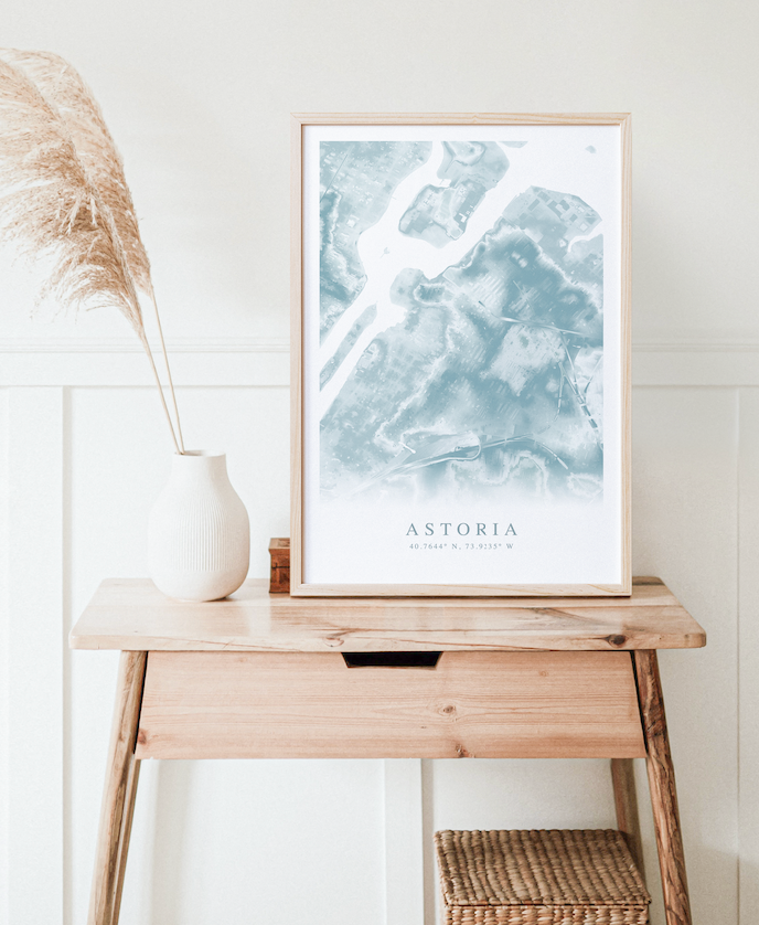 Astoria NY Map Print
