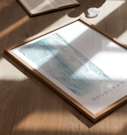 Highland Beach Map Print