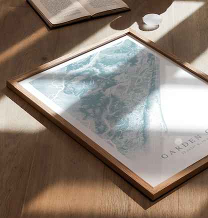 Garden City SC Map Print