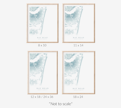 Bay Head Map Print