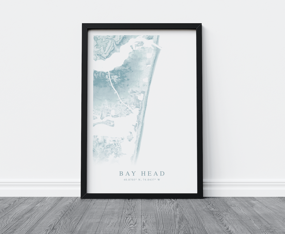 Bay Head Map Print
