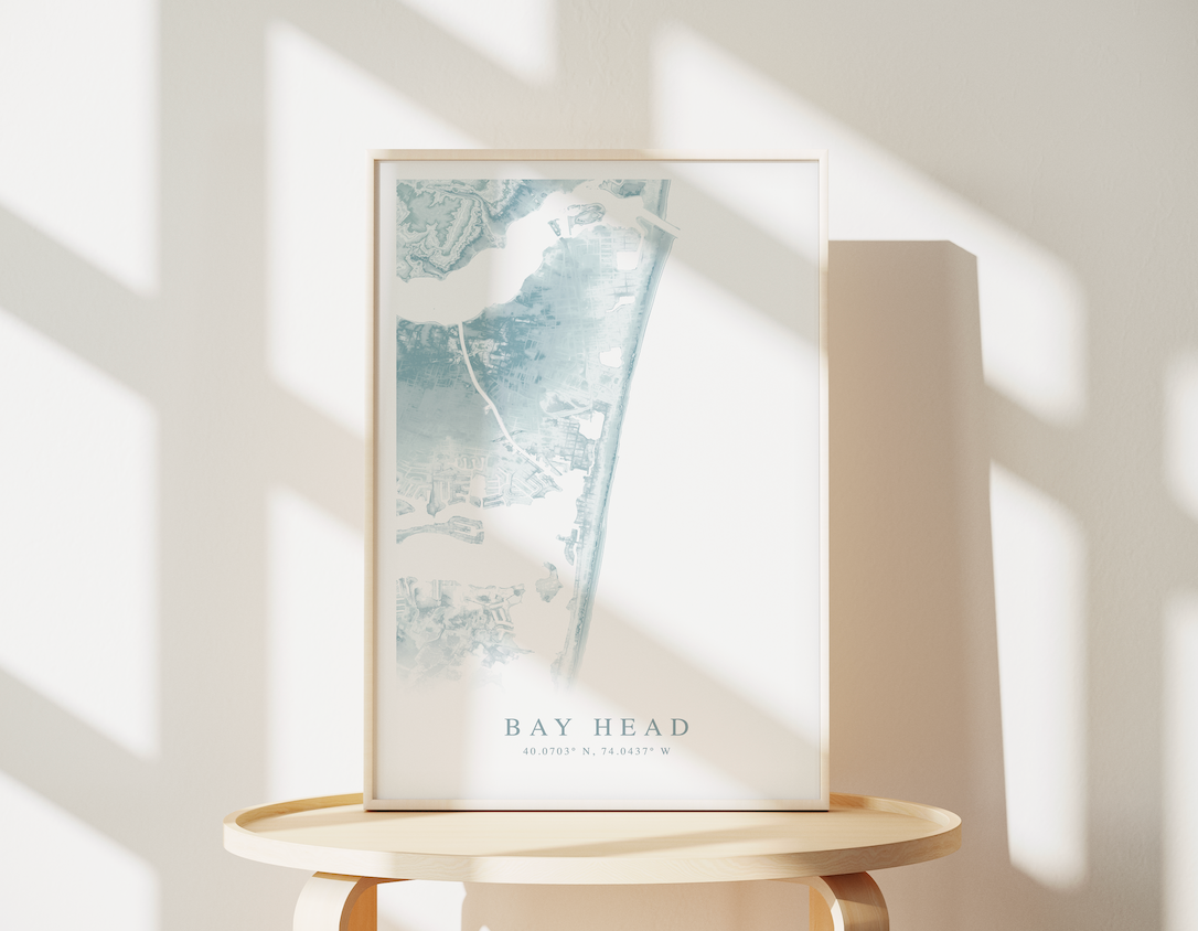 Bay Head Map Print