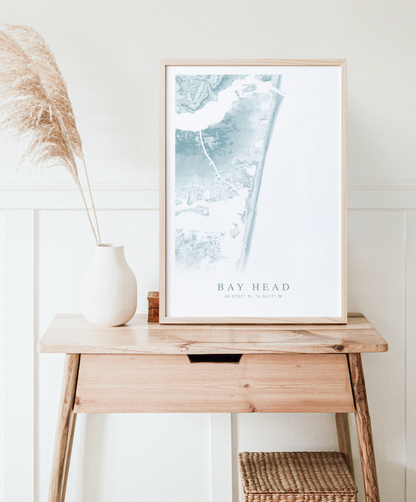 Bay Head Map Print