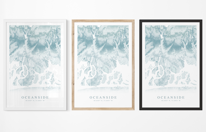 Oceanside NY Map Print