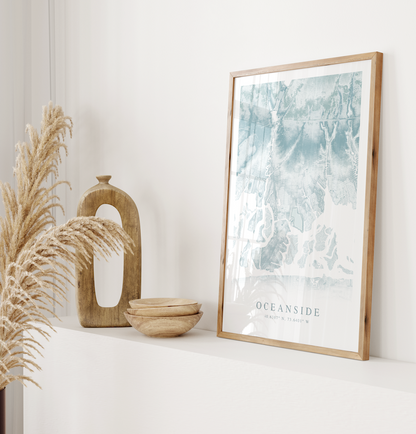Oceanside NY Map Print