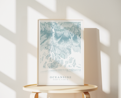 Oceanside NY Map Print