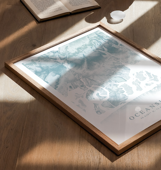 Oceanside NY Map Print