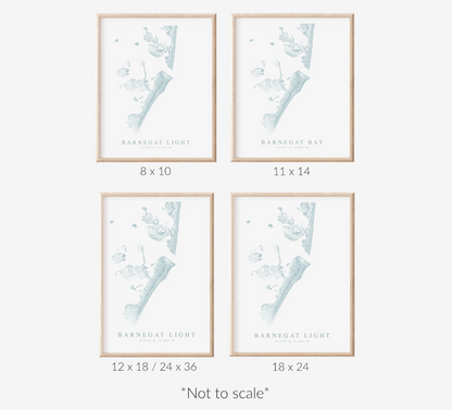 Barnegat Light Map Print