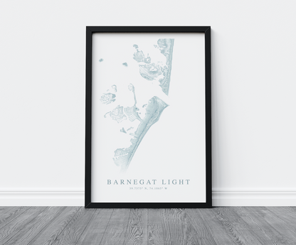 Barnegat Light Map Print