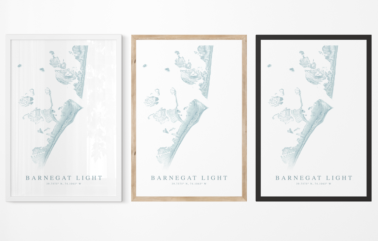 Barnegat Light Map Print