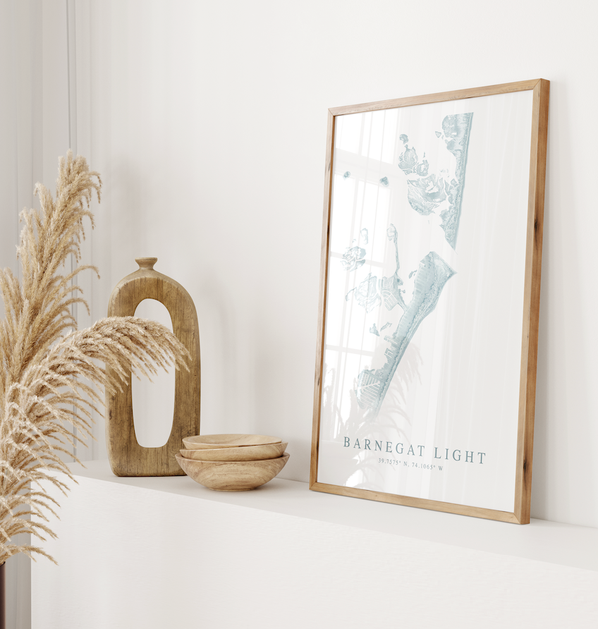 Barnegat Light Map Print