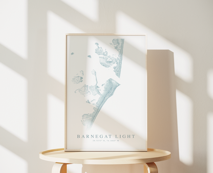 Barnegat Light Map Print
