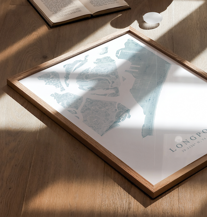 Longport NJ Map Print