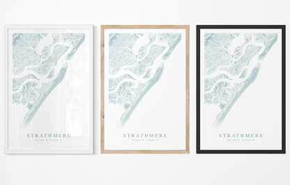 Strathmere NJ Map Print