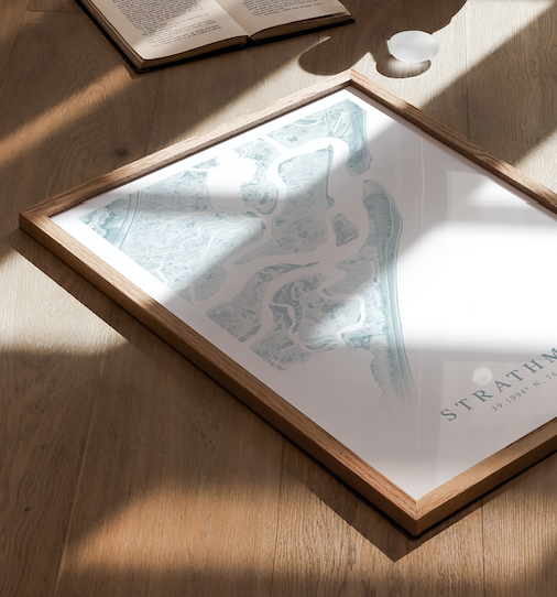 Strathmere NJ Map Print
