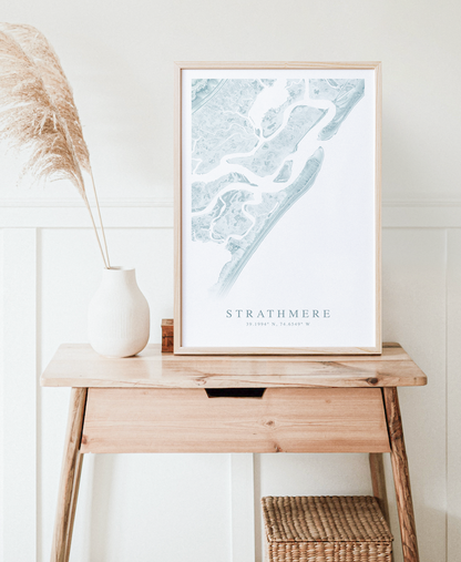 Strathmere NJ Map Print