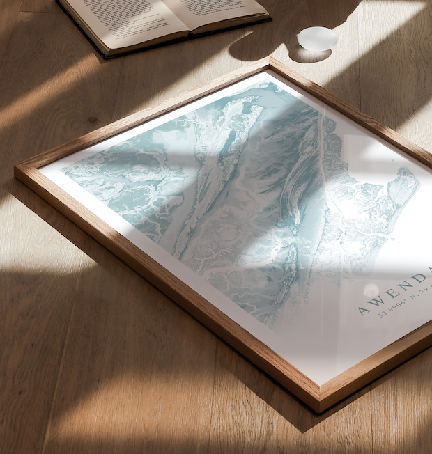Awendaw Map Print
