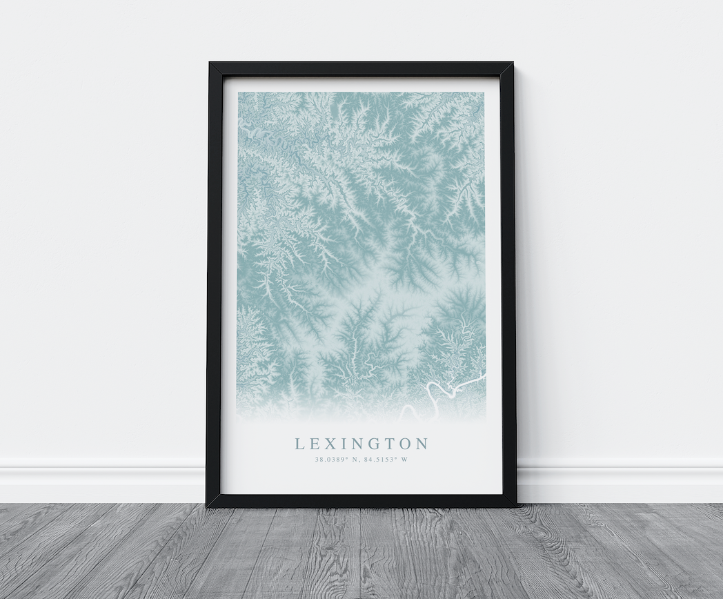 Lexington KY Map Print