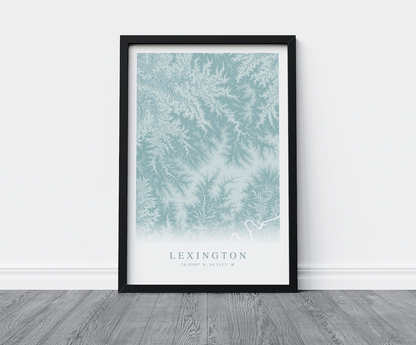 Lexington KY Map Print
