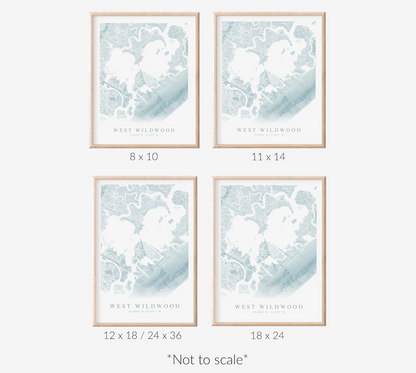 West Wildwood Map Print
