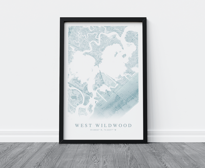 West Wildwood Map Print
