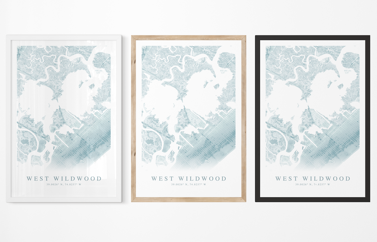 West Wildwood Map Print