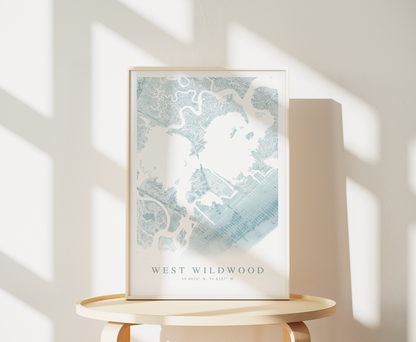 West Wildwood Map Print