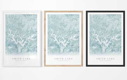 Smith Lake AL Map Print