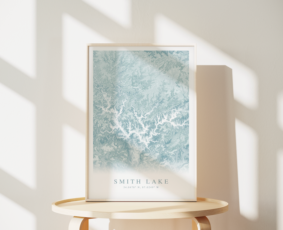Smith Lake AL Map Print