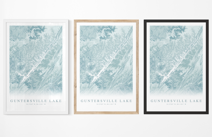 Guntersville Lake Map Print