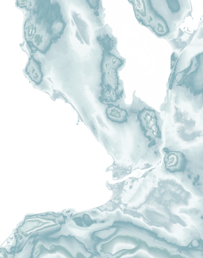Lake Winnisquam Map Print
