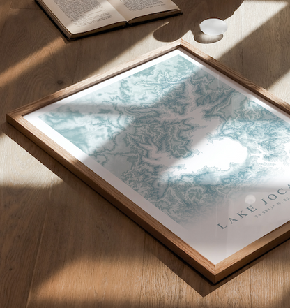 Lake Jocassee Map Print