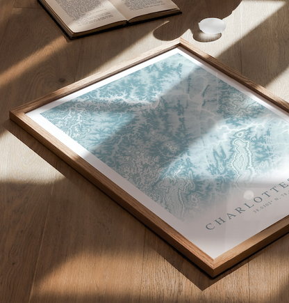 Charlottesville VA Map Print