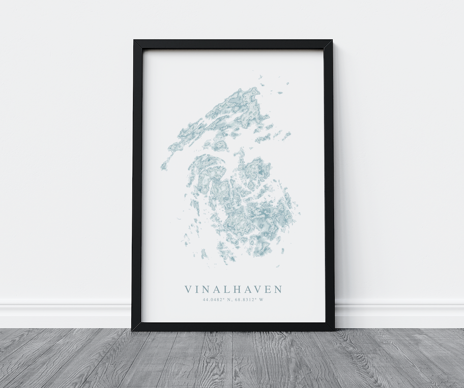 Vinalhaven Map Print