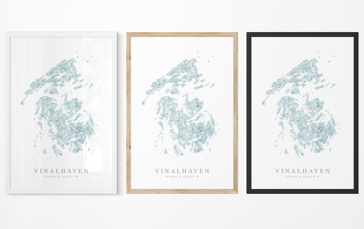 Vinalhaven Map Print