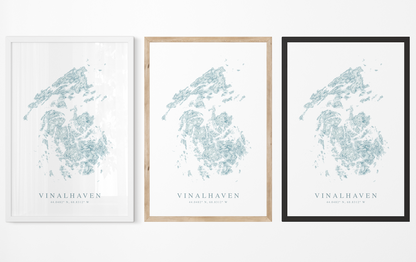 Vinalhaven Map Print
