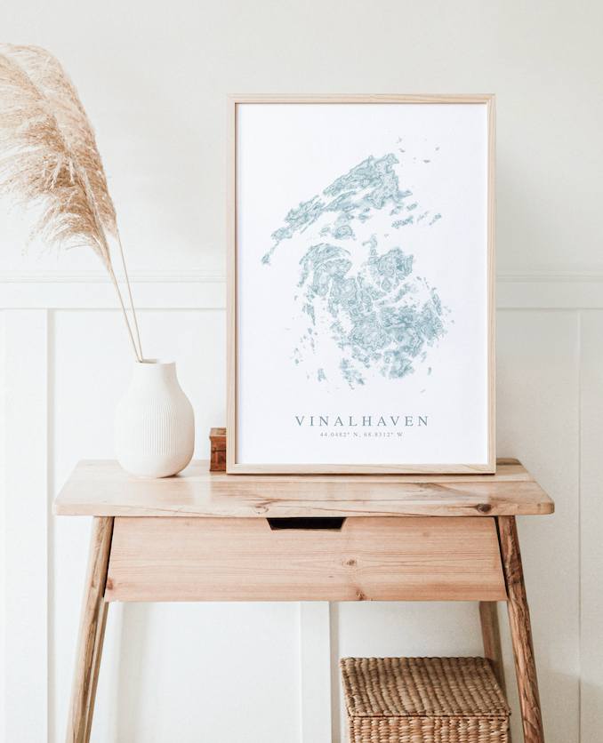 Vinalhaven Map Print