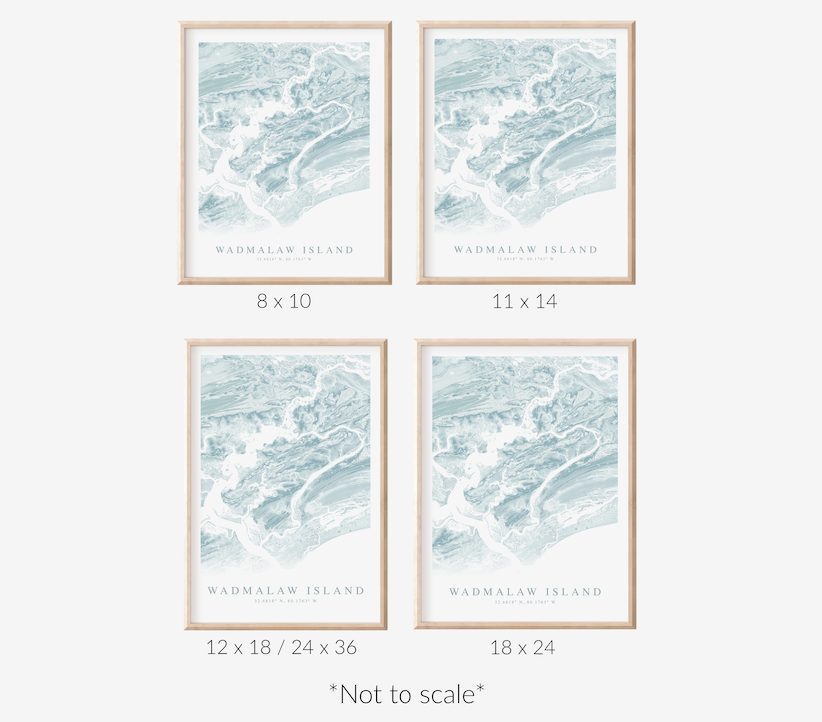 Wadmalaw Island Map Print