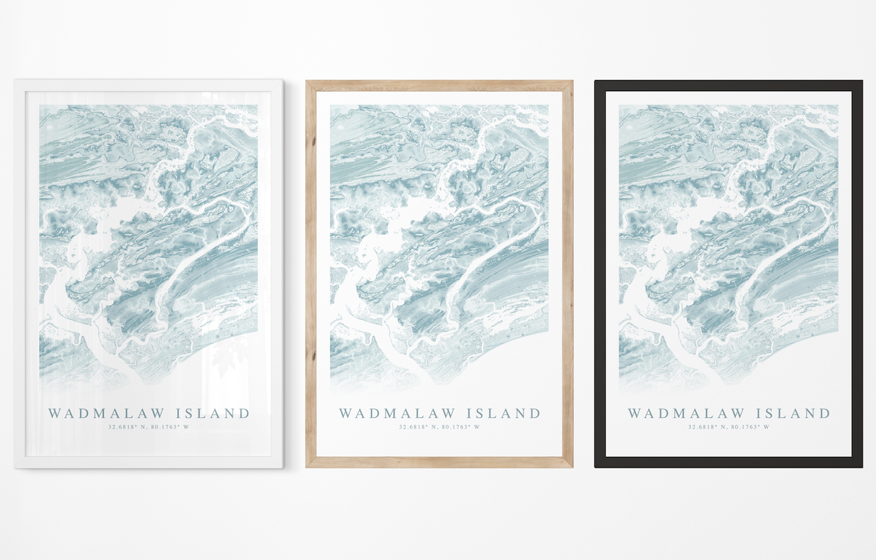 Wadmalaw Island Map Print