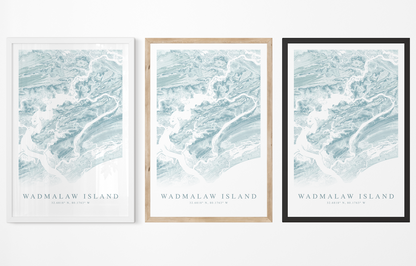 Wadmalaw Island Map Print