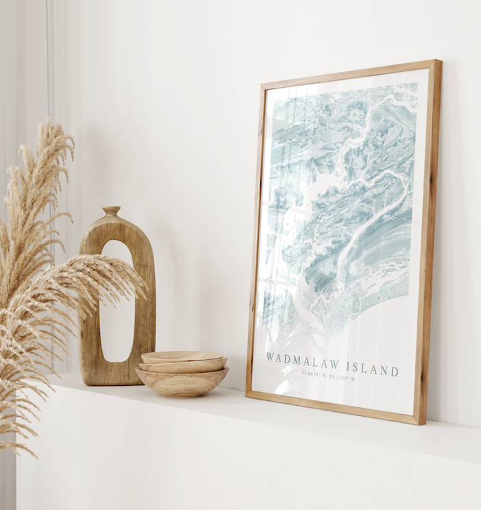 Wadmalaw Island Map Print