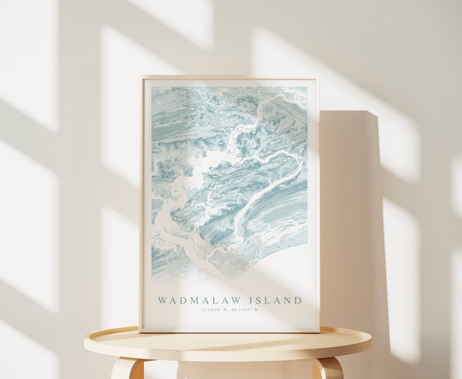 Wadmalaw Island Map Print