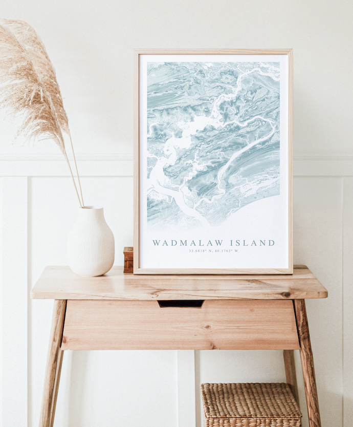 Wadmalaw Island Map Print
